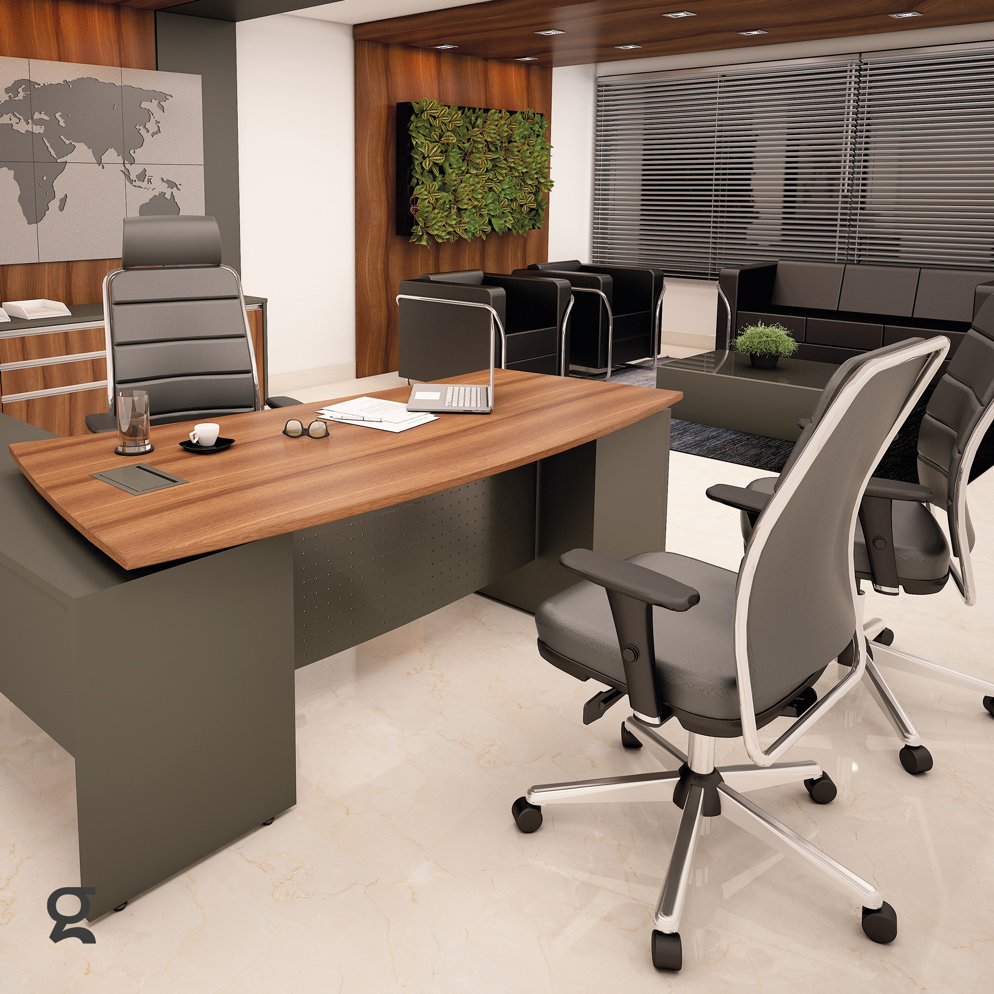 Projeto de sala de diretor desenvolvido pela