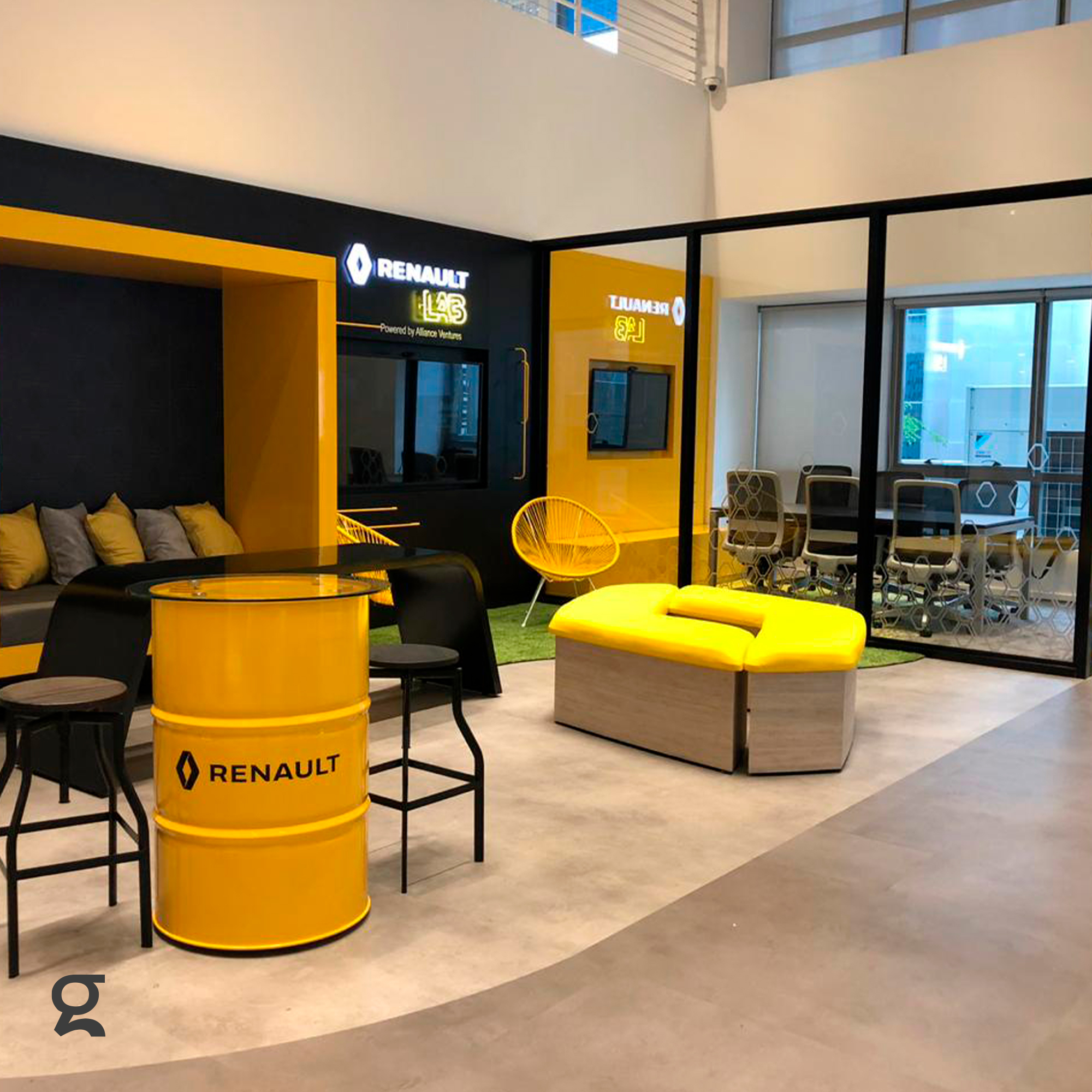 área de descanso e confraternização